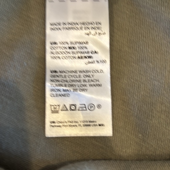 NWT! Chico's Olive Green Knit Tank - Picture 8 of 9